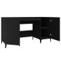 Black plywood desk 140x50x75 cm by vidaXL, Desks - Ref: Foro24-812772, Price: 170,09 €, Discount: %