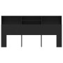 Mueble cabecero negro 200x19x103,5 cm de vidaXL, Cabeceros y pies de cama - Ref: Foro24-811890, Precio: 82,61 €, Descuento: %