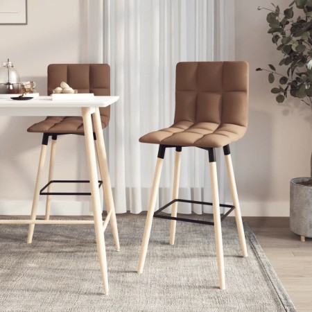 Kitchen stools 2 units taupe gray fabric by vidaXL, Kitchen stools - Ref: Foro24-338655, Price: 101,99 €, Discount: %