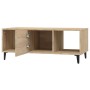 Oak Sonoma plywood coffee table 102x50x40 cm by vidaXL, Coffee table - Ref: Foro24-812702, Price: 62,65 €, Discount: %