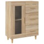 Aparador de madera de ingeniería roble Sonoma 69,5x34x90 cm de vidaXL, Aparadores - Ref: Foro24-812207, Precio: 114,72 €, Des...