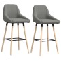 Kitchen bar stools 2 units light gray fabric by vidaXL, Kitchen stools - Ref: Foro24-338748, Price: 114,99 €, Discount: %