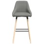 Kitchen bar stools 2 units light gray fabric by vidaXL, Kitchen stools - Ref: Foro24-338748, Price: 114,99 €, Discount: %