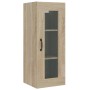 Armario colgante de pared roble Sonoma 34,5x34x90 cm de vidaXL, Aparadores - Ref: Foro24-812459, Precio: 58,91 €, Descuento: %