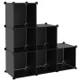 Cube shelf with 6 compartments black PP by vidaXL, Shoe racks and shoe organizers - Ref: Foro24-340548, Price: 38,61 €, Disco...