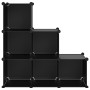 Cube shelf with 6 compartments black PP by vidaXL, Shoe racks and shoe organizers - Ref: Foro24-340548, Price: 38,61 €, Disco...