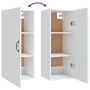 Weißer Hängeschrank aus Holzwerkstoff, 35 x 34 x 90 cm von vidaXL, Schließfächer und Lagerschränke - Ref: Foro24-812474, Prei...