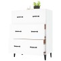 Weißes Sideboard aus Holzwerkstoff, 69,5 x 34 x 90 cm von vidaXL, Sideboards - Ref: Foro24-812159, Preis: 89,95 €, Rabatt: %