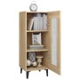 Aparador madera contrachapada color roble Sonoma 34,5x34x90 cm de vidaXL, Aparadores - Ref: Foro24-812405, Precio: 67,16 €, D...