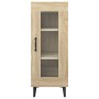 Aparador madera contrachapada color roble Sonoma 34,5x34x90 cm de vidaXL, Aparadores - Ref: Foro24-812405, Precio: 67,16 €, D...