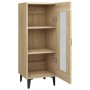 Aparador madera contrachapada color roble Sonoma 34,5x34x90 cm de vidaXL, Aparadores - Ref: Foro24-812405, Precio: 67,16 €, D...