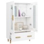 Aparador de madera contrachapada blanco brillante 70x31x115cm de vidaXL, Aparadores - Ref: Foro24-812552, Precio: 94,99 €, De...