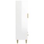 Aparador de madera contrachapada blanco brillante 70x31x115cm de vidaXL, Aparadores - Ref: Foro24-812552, Precio: 94,99 €, De...