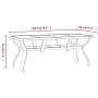 Steel and black glass garden table 180x80x70 cm by vidaXL, Garden tables - Ref: Foro24-318769, Price: 185,07 €, Discount: %