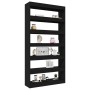 Estantería/divisor madera contrachapada negro 100x30x198 cm de vidaXL, Librerías y estanterías - Ref: Foro24-811773, Precio: ...