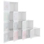 Children's cube shelf with 10 white PP compartments by vidaXL, Shoe racks and shoe organizers - Ref: Foro24-340577, Price: 54...