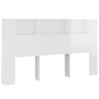 Mueble cabecero blanco brillante 180x18,5x104,5 cm de vidaXL, Cabeceros y pies de cama - Ref: Foro24-811949, Precio: 56,87 €,...