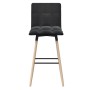 Black fabric kitchen stool by vidaXL, Kitchen stools - Ref: Foro24-338652, Price: 63,95 €, Discount: %