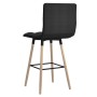 Black fabric kitchen stool by vidaXL, Kitchen stools - Ref: Foro24-338652, Price: 63,95 €, Discount: %