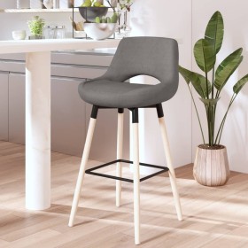 Light gray fabric kitchen stool by vidaXL, Kitchen stools - Ref: Foro24-338676, Price: 72,99 €, Discount: %