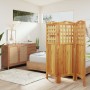 3-panel solid acacia wood screen 121.5x2x115 cm by vidaXL, Room dividers - Ref: Foro24-318546, Price: 96,58 €, Discount: %