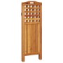 3-panel solid acacia wood screen 121.5x2x115 cm by vidaXL, Room dividers - Ref: Foro24-318546, Price: 92,99 €, Discount: %