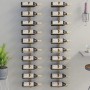 Wall wine rack for 10 bottles 2 units gold metal by vidaXL, Wine racks - Ref: Foro24-340907, Price: 108,26 €, Discount: %