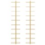 Wall wine rack for 10 bottles 2 units gold metal by vidaXL, Wine racks - Ref: Foro24-340907, Price: 108,26 €, Discount: %