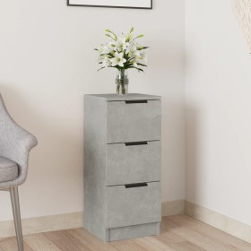 Concrete gray plywood sideboard 30x30x70 cm by vidaXL, Sideboards - Ref: Foro24-811159, Price: 56,14 €, Discount: %