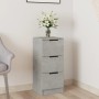 Concrete gray plywood sideboard 30x30x70 cm by vidaXL, Sideboards - Ref: Foro24-811159, Price: 48,45 €, Discount: %