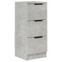 Aparador de madera contrachapada gris hormigón 30x30x70 cm de vidaXL, Aparadores - Ref: Foro24-811159, Precio: 48,45 €, Descu...