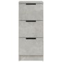 Aparador de madera contrachapada gris hormigón 30x30x70 cm de vidaXL, Aparadores - Ref: Foro24-811159, Precio: 48,45 €, Descu...