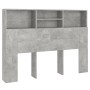 Mueble cabecero gris hormigón 140x19x103,5 cm de vidaXL, Cabeceros y pies de cama - Ref: Foro24-811866, Precio: 61,41 €, Desc...