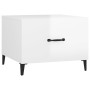 Coffee table with glossy white metal legs 50x50x40 cm by vidaXL, Coffee table - Ref: Foro24-812738, Price: 44,99 €, Discount: %