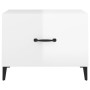 Coffee table with glossy white metal legs 50x50x40 cm by vidaXL, Coffee table - Ref: Foro24-812738, Price: 44,99 €, Discount: %