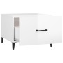 Coffee table with glossy white metal legs 50x50x40 cm by vidaXL, Coffee table - Ref: Foro24-812738, Price: 44,99 €, Discount: %