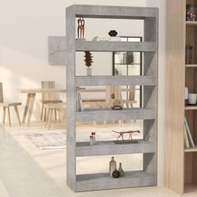 Shelf/divider in gray concrete engineered wood 80x30x166 cm by vidaXL, Bookcases and shelves - Ref: Foro24-811722, Price: 63,...