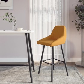 Brown Velvet Kitchen Bar Stool by vidaXL, Kitchen stools - Ref: Foro24-338726, Price: 82,99 €, Discount: %