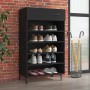 Mueble zapatero de madera contrachapada negro 60x35x105 cm de vidaXL, Zapateros y organizadores de calzado - Ref: Foro24-8127...