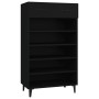 Mueble zapatero de madera contrachapada negro 60x35x105 cm de vidaXL, Zapateros y organizadores de calzado - Ref: Foro24-8127...