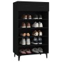 Mueble zapatero de madera contrachapada negro 60x35x105 cm de vidaXL, Zapateros y organizadores de calzado - Ref: Foro24-8127...