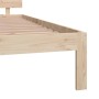 Solid pine wood bed frame 200x200 cm by vidaXL, Beds and slatted bases - Ref: Foro24-833123, Price: 191,35 €, Discount: %