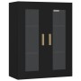 Armario de pared colgante negro 69,5x34x90 cm de vidaXL, Aparadores - Ref: Foro24-812277, Precio: 83,19 €, Descuento: %