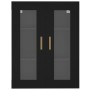 Armario de pared colgante negro 69,5x34x90 cm de vidaXL, Aparadores - Ref: Foro24-812277, Precio: 83,19 €, Descuento: %