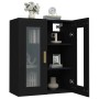 Armario de pared colgante negro 69,5x34x90 cm de vidaXL, Aparadores - Ref: Foro24-812277, Precio: 83,19 €, Descuento: %