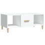 Mesa de centro madera contrachapada blanco 102x50x40 cm de vidaXL, Mesas de centro - Ref: Foro24-812690, Precio: 60,99 €, Des...