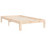 Estructura de cama con cabecero madera maciza 100x200 cm de vidaXL, Camas y somieres - Ref: Foro24-3193716, Precio: 102,84 €,...