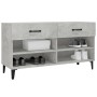 Mueble zapatero madera contrachapada gris hormigón 102x35x55 cm de vidaXL, Zapateros y organizadores de calzado - Ref: Foro24...