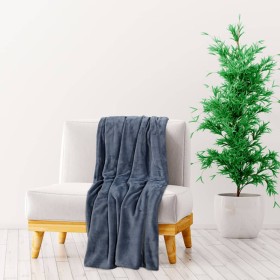 Ultimate gray polyester blanket 200x240 cm by vidaXL, Blankets - Ref: Foro24-136265, Price: 30,99 €, Discount: %