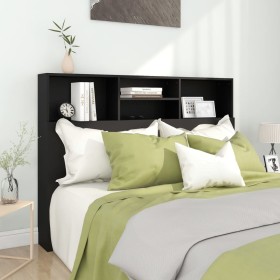 Black headboard furniture 140x19x103.5 cm by vidaXL, Headboards and footboards - Ref: Foro24-811863, Price: 68,29 €, Discount: %